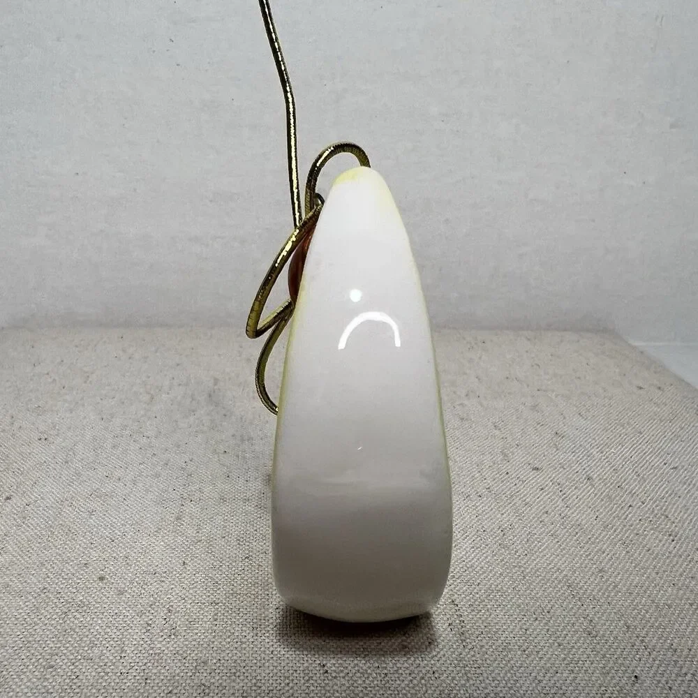 Vintage Pier 1 Japan Porcelain Sleeping Angel Christmas Ornament Blue Moon